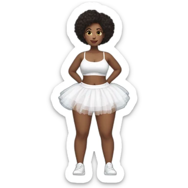 full-body-curvy-балерина-black-tutu-white-knickers sticker
