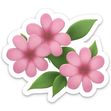 pink flowers sticker
