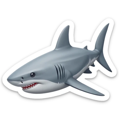 tiburón con zapatos de nike  sticker