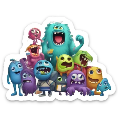 Monsters university sticker