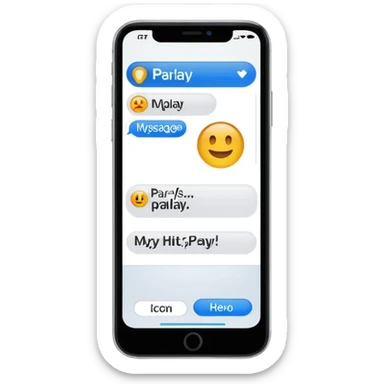 phone showing message that says “my parlay hit” sticker