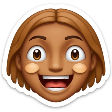 laughing crying mad emoji with eyes crossed sticker