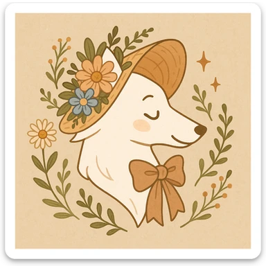 Give the Overwolf logo a cute cottagecore makeover sticker