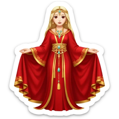 diosa tanit de cuerpo entero sticker