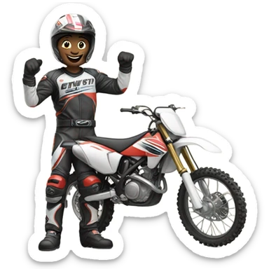 Lover of dirt bikes sticker