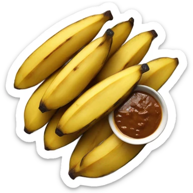 plantains with garlic sauce sticker
