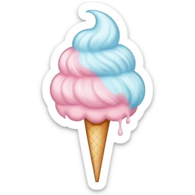 Vintage circus cotton candy sticker