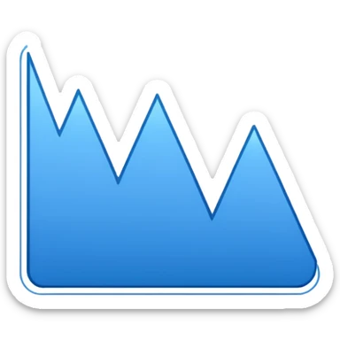 A simple line plot sticker