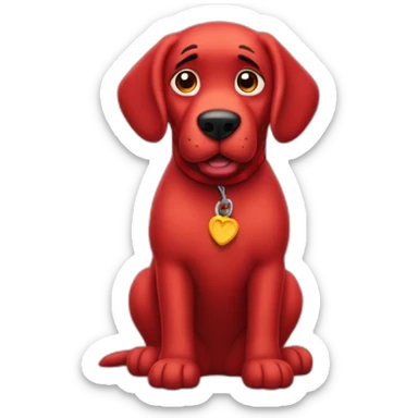 clifford the big red dog sticker
