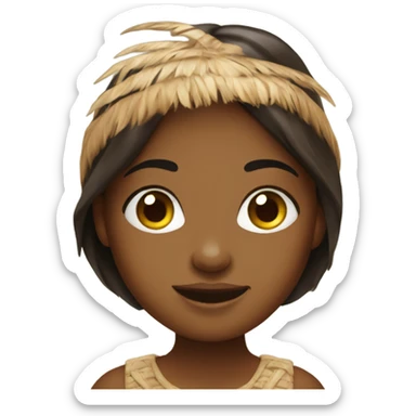 coconut girl sticker