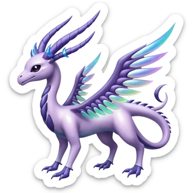 Lunala-Yvelt-Palkia-Fakémon-hybrid-creature (full body)  sticker