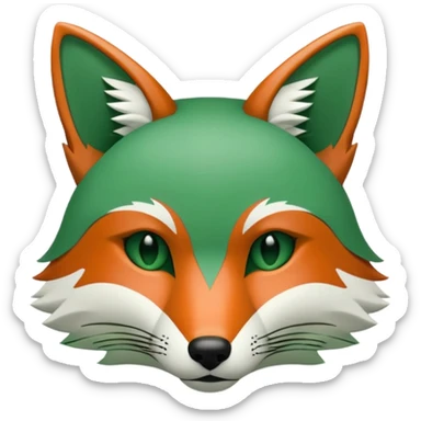 make 100 dollar bill with a small fox head outline in the middle and the fox head is just an outline with no color sticker