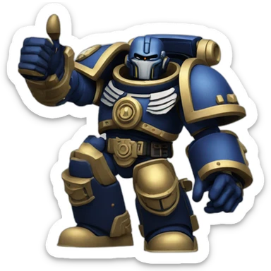 Warhammer 40k space marine Thumbs up sticker