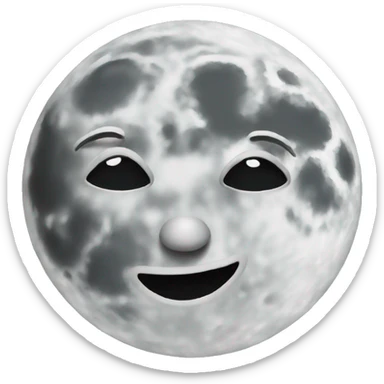 Moon sticker
