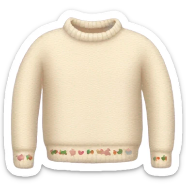A cute and cozy sweater  sticker
