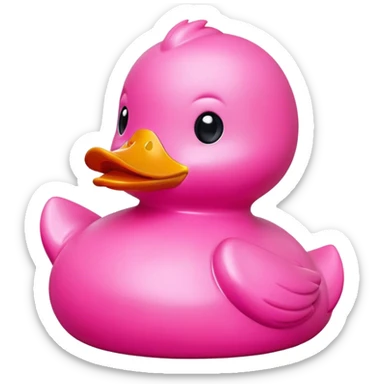 Pink rubber duck with CTS on the front sticker