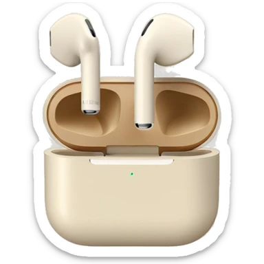 Beige AirPods sticker