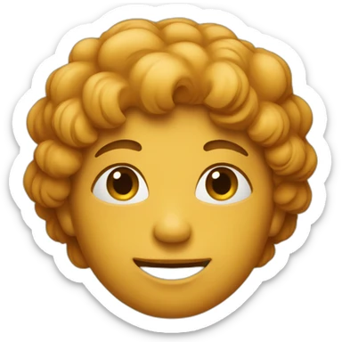 number two in amber color sticker