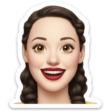 Kat dennings very happy sticker