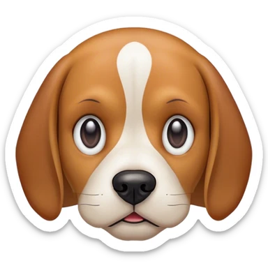 Beagle with an evil plan  sticker