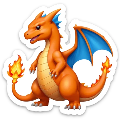 Charizard blue sticker
