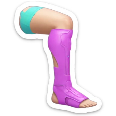 Vaporwave prosthetic leg  sticker