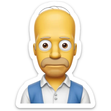 Homer simpson  sticker
