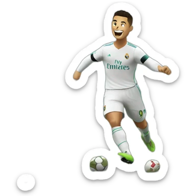 Ronaldo qui fait sa célébration sticker