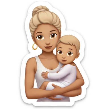 Dancer with a baby sticker