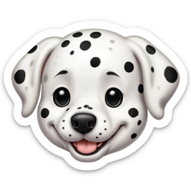 Dog Dalmatian smiling sticker