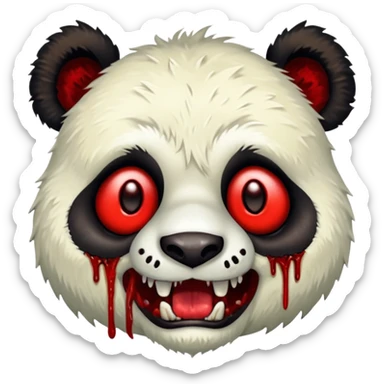 Zombie ponda face  sticker