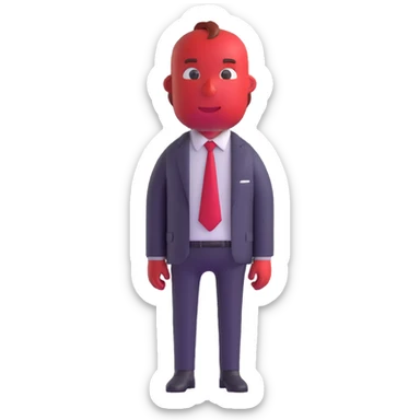 Anger character from Inside Out movie sticker