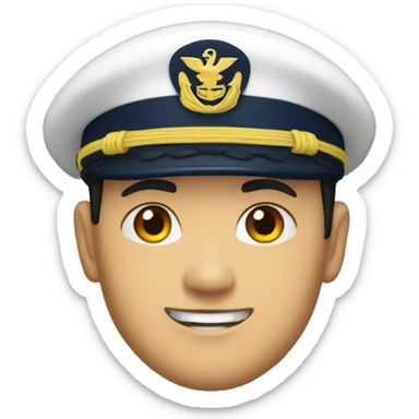 asian navy sailor sticker