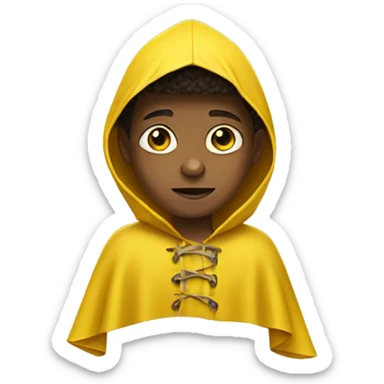 little boy with yellow poncho from it movie sticker