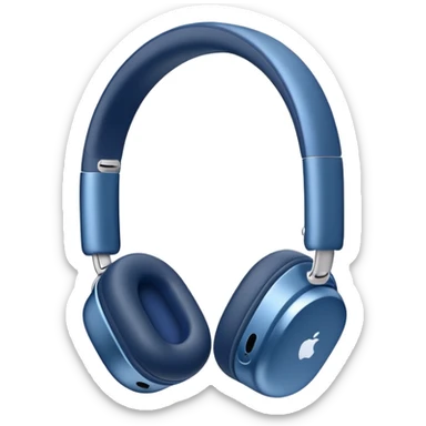 blue airpods max headphones sticker