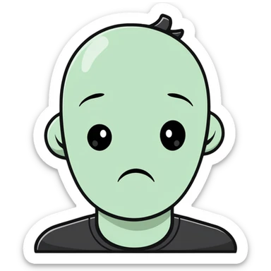 sad face sticker