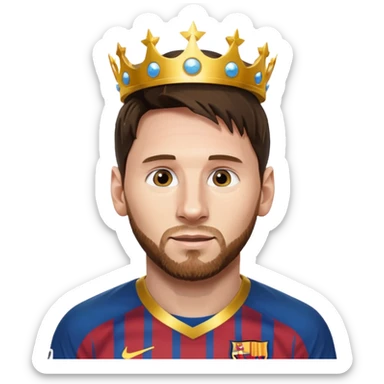 Lionel messi with a halo sticker