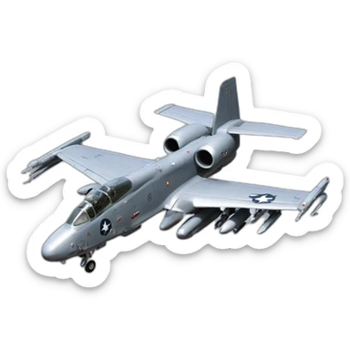 a10 thunderbolt sticker
