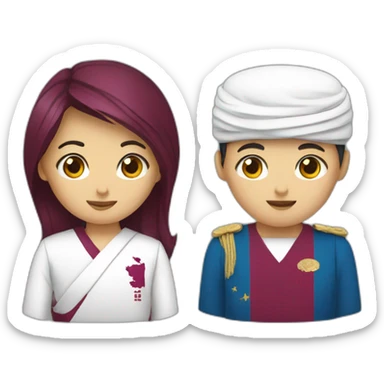 Qatar and Korea sticker