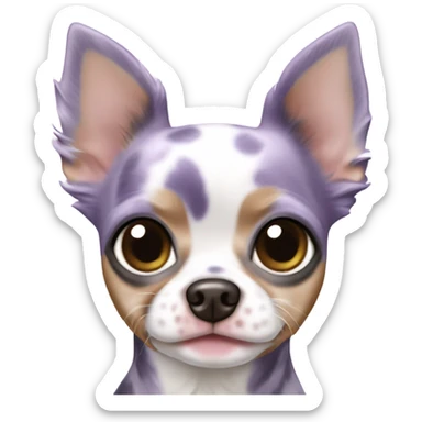 Lilac merle tea cup chihuahua sticker