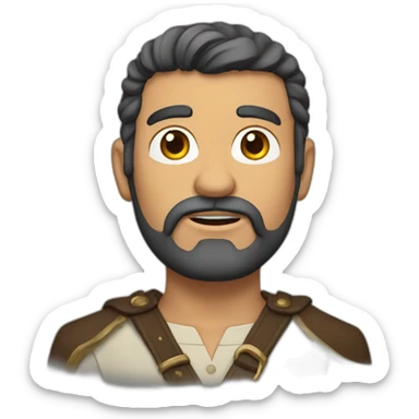 Filósofo rey griego  sticker