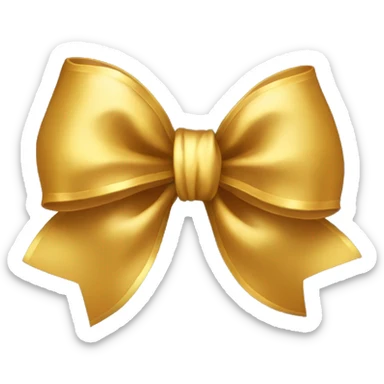 Golden bow sticker