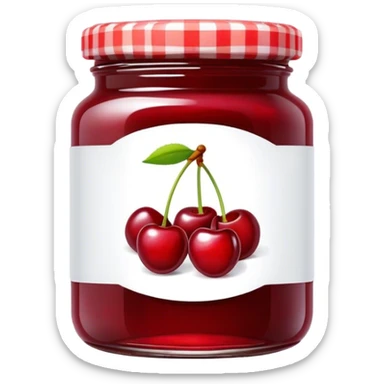 cherry jam sticker