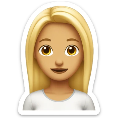 Chica rubia crespa  sticker