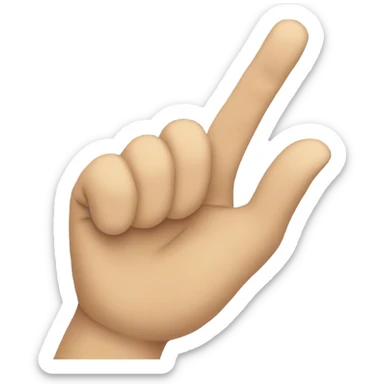 Hand waving  sticker