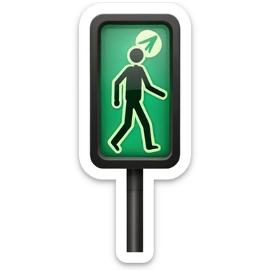Crosswalk Light signal icon Lights , Kidsn. sticker