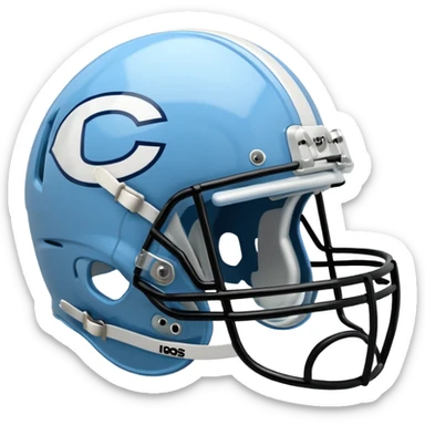 college football Carolina Blue helmet

 sticker