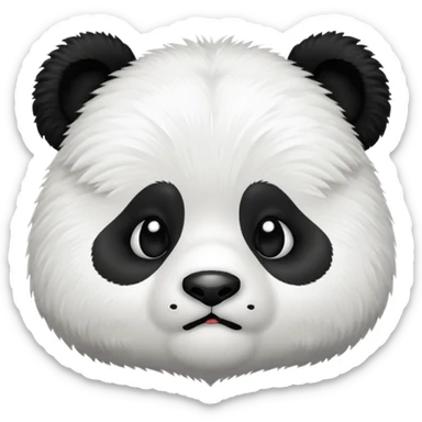 Creating me a emojis of a cartoon panda pouting sticker