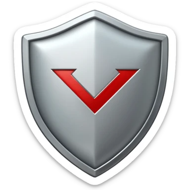 SHIELD with check mark sticker