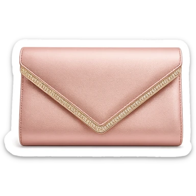 pink clutch purse, glamorous and stylish sticker